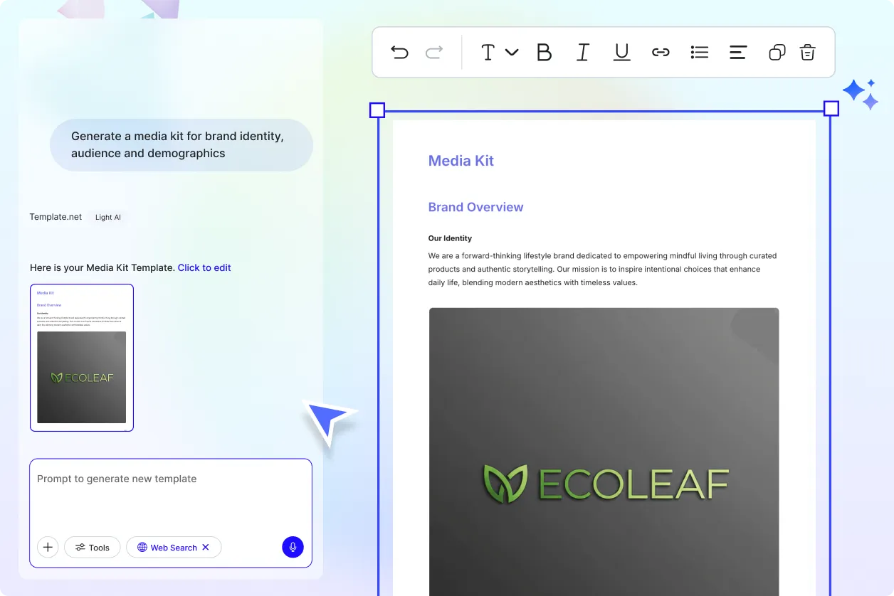 Free AI Media Kit Generator Online, AI Media Kit Maker [ No Signup ]